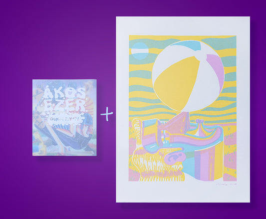 Beach Ball, 2025, silkscreen print, 70x50cm with free  Ouch*#^?!