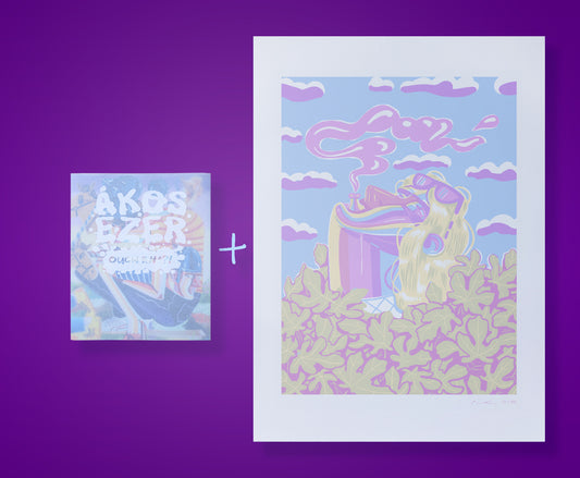 Smoke signal, 2025, silkscreen print, 70x50cm with  Ouch*#^?!